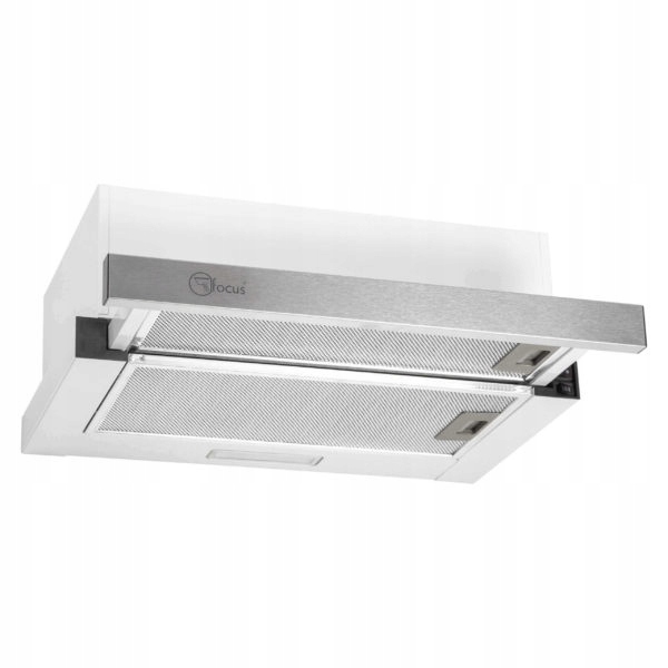 Okap kuchenny podszafkowy wysuwany do zabudowy Treviso 60 inox