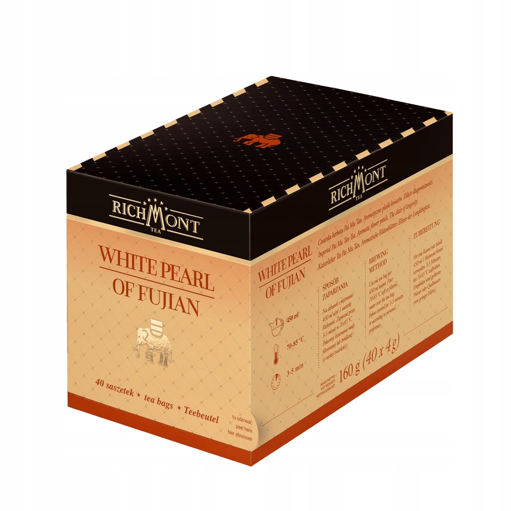 Levně Čaj Richmont White Pearl of Fujian čaj čaj 40 sáčků 160 g