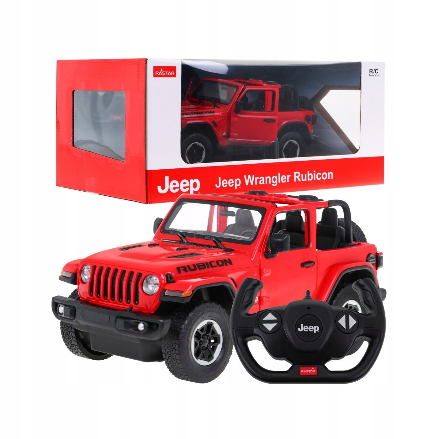 Rastar Jeep Wrangler Rubicon R/c Zdalnie Sterowany Skala 1:14
