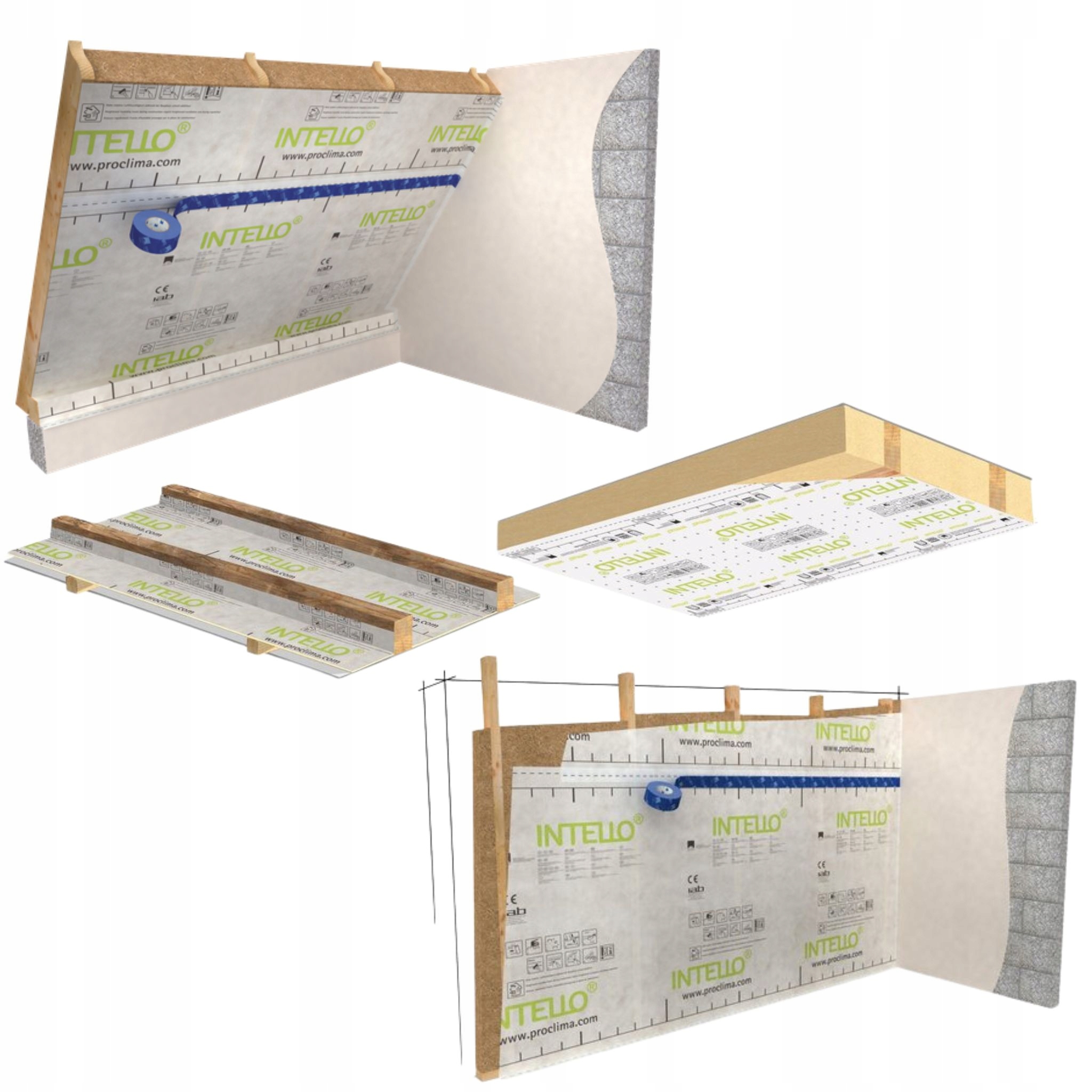 Aktywna paroizolacja folia Intello Plus 75m² Liczba m² w ofercie 75 m²