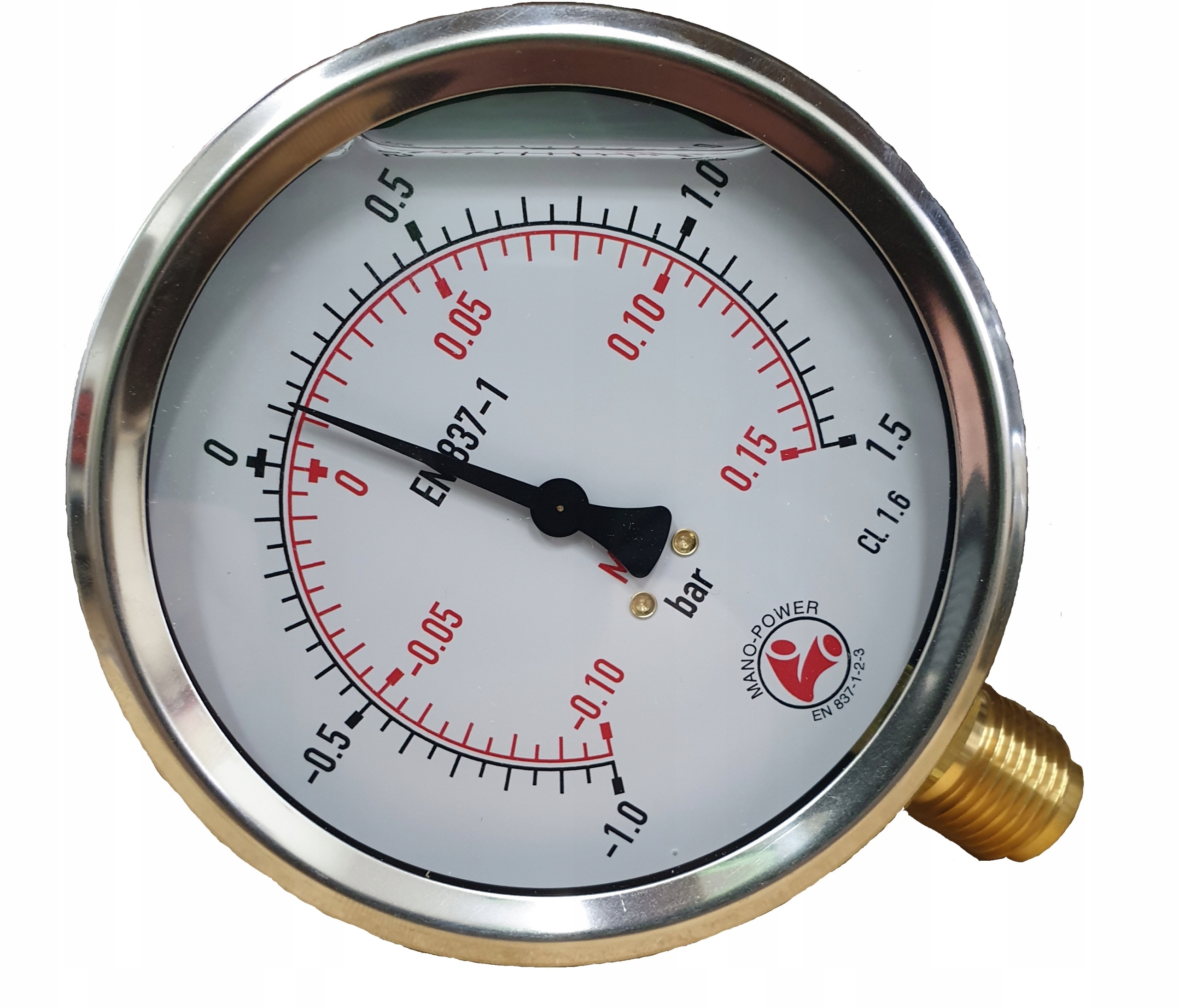 

Manometr glicerynowy 160bar 63mm Gw 1/4"