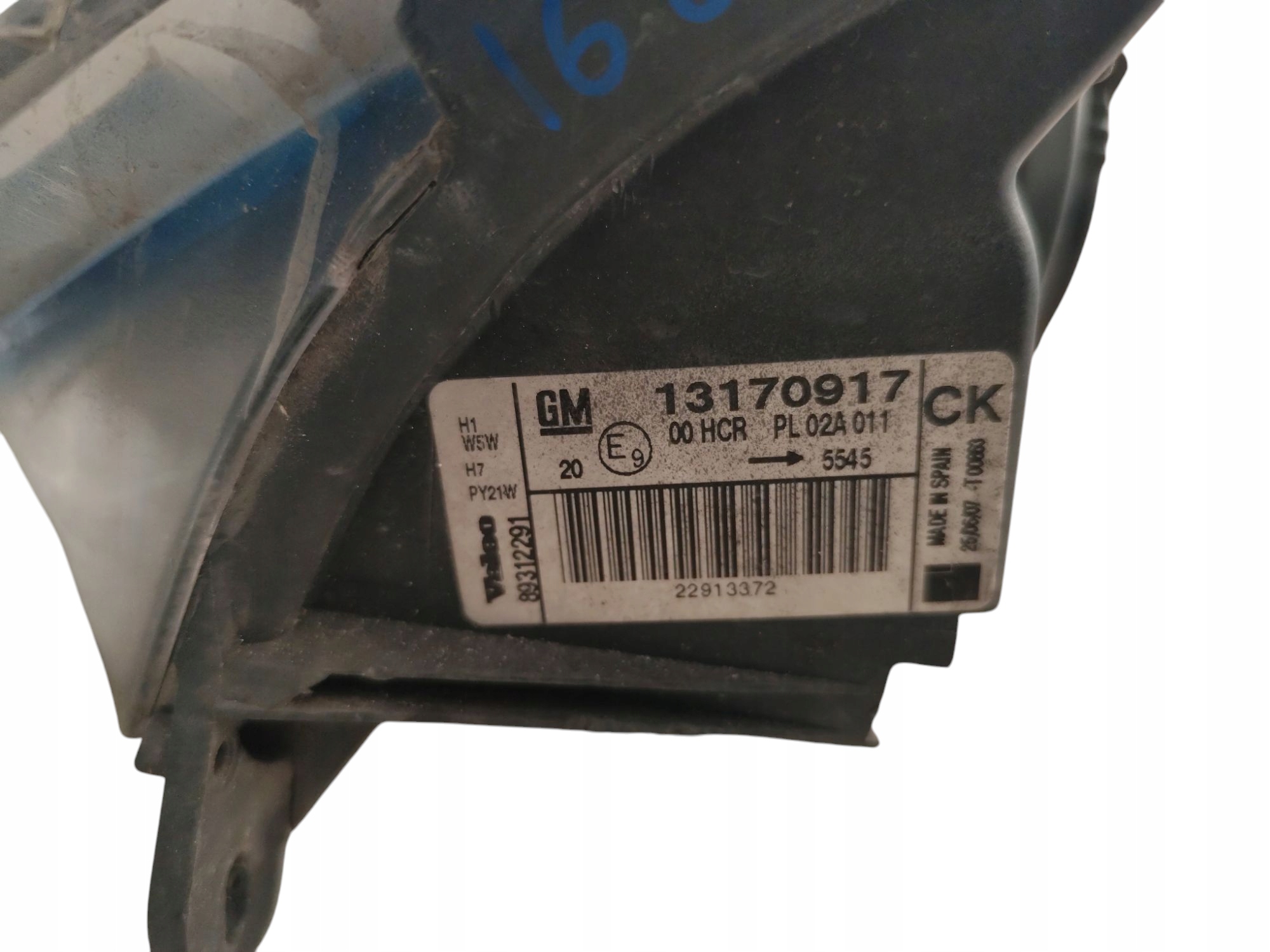 light REFLEKTOR left front OPEL VECTRA C SIGNUM LIFT 13170917 EUROPA