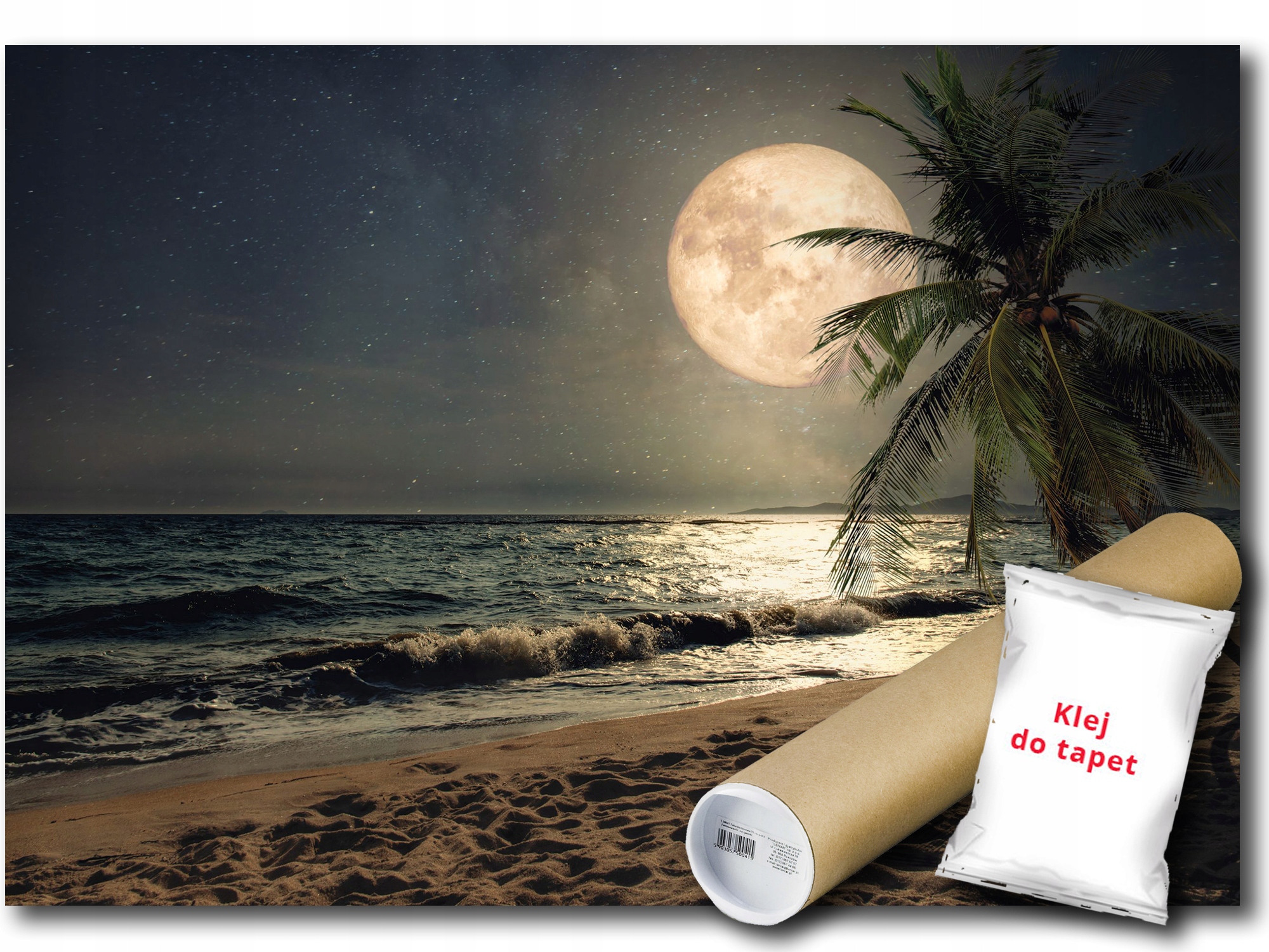 Fototapeta Flizelina Pláž Měsíc Noc 312x219