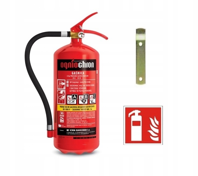 Gaśnica proszkowa 6 kg Gp- 6x Abc/mp Z Manometrem