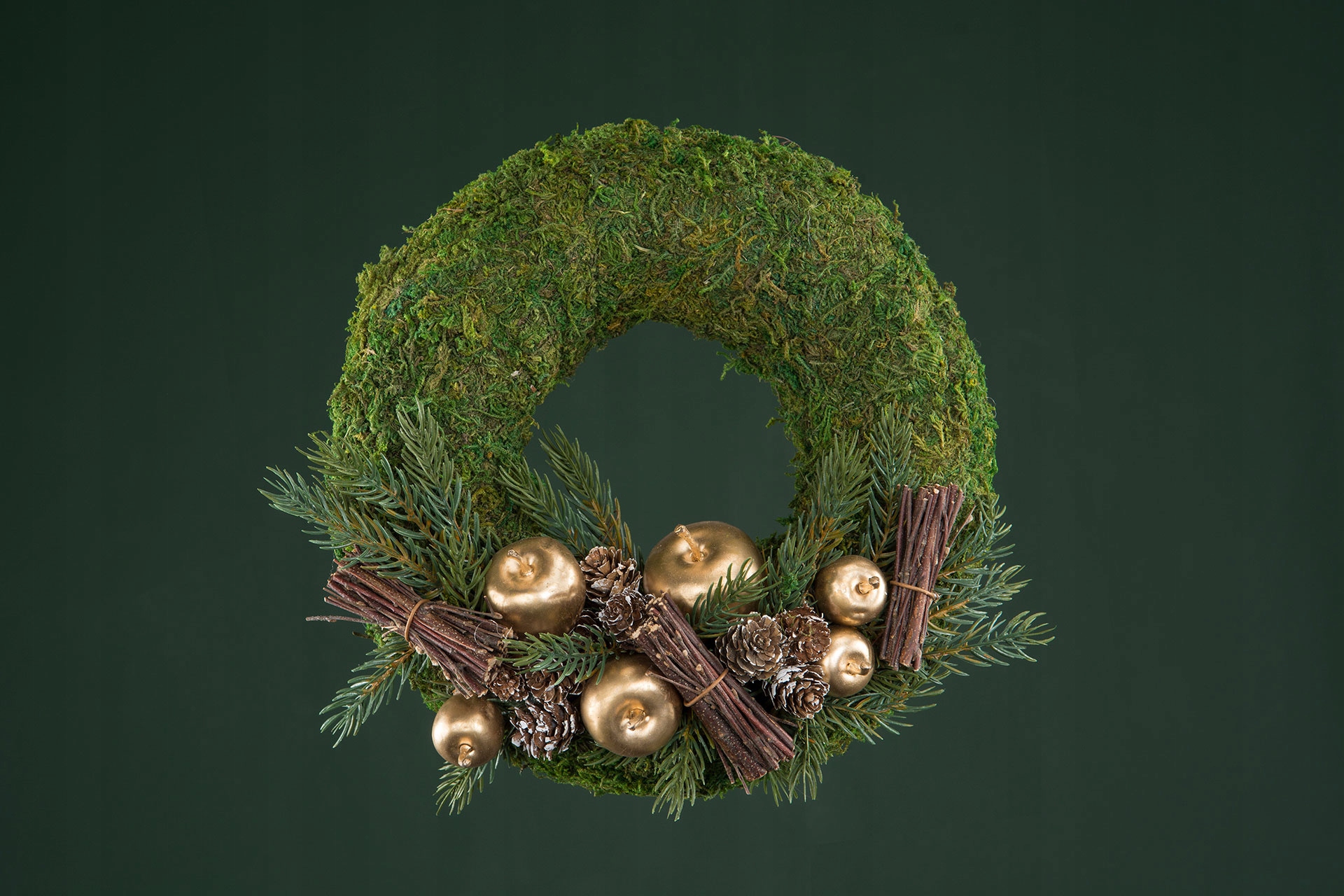 5 szt. OZDOBA JABŁKO do stroików BIAŁE Marka Skandi.pl