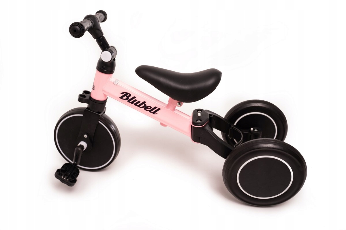 Rowerek Biegowy pchacz 3-kołowy 3w1 003 Różowy