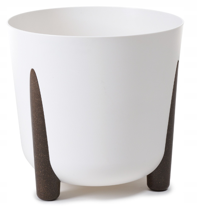 

Doniczka Na Nóżkach Donica 34CM Biała H32 CM