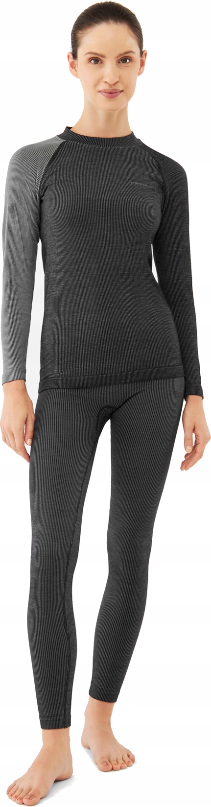 Dámské termoaktivní prádlo Viking Mounti Lady Set šedé L Merino Bamboo