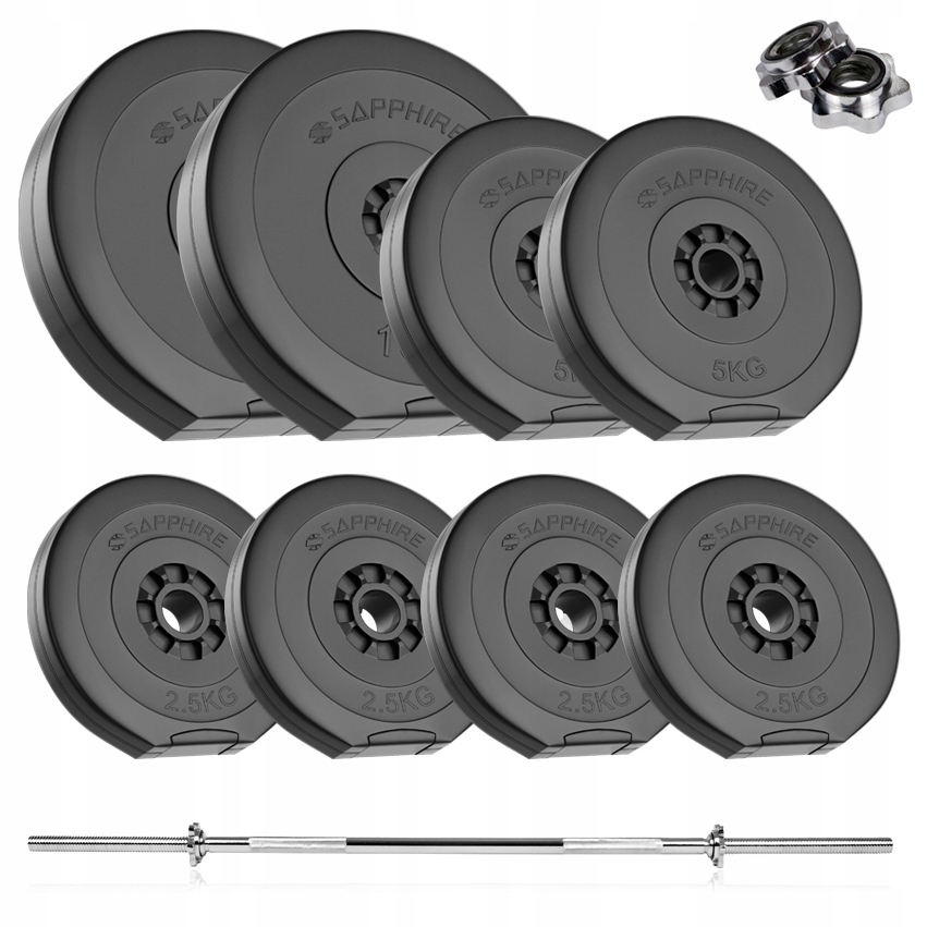 Sztanga 46KG Zestaw siłownia Z Obciążeniem ciężary Z Gryfem regulowana