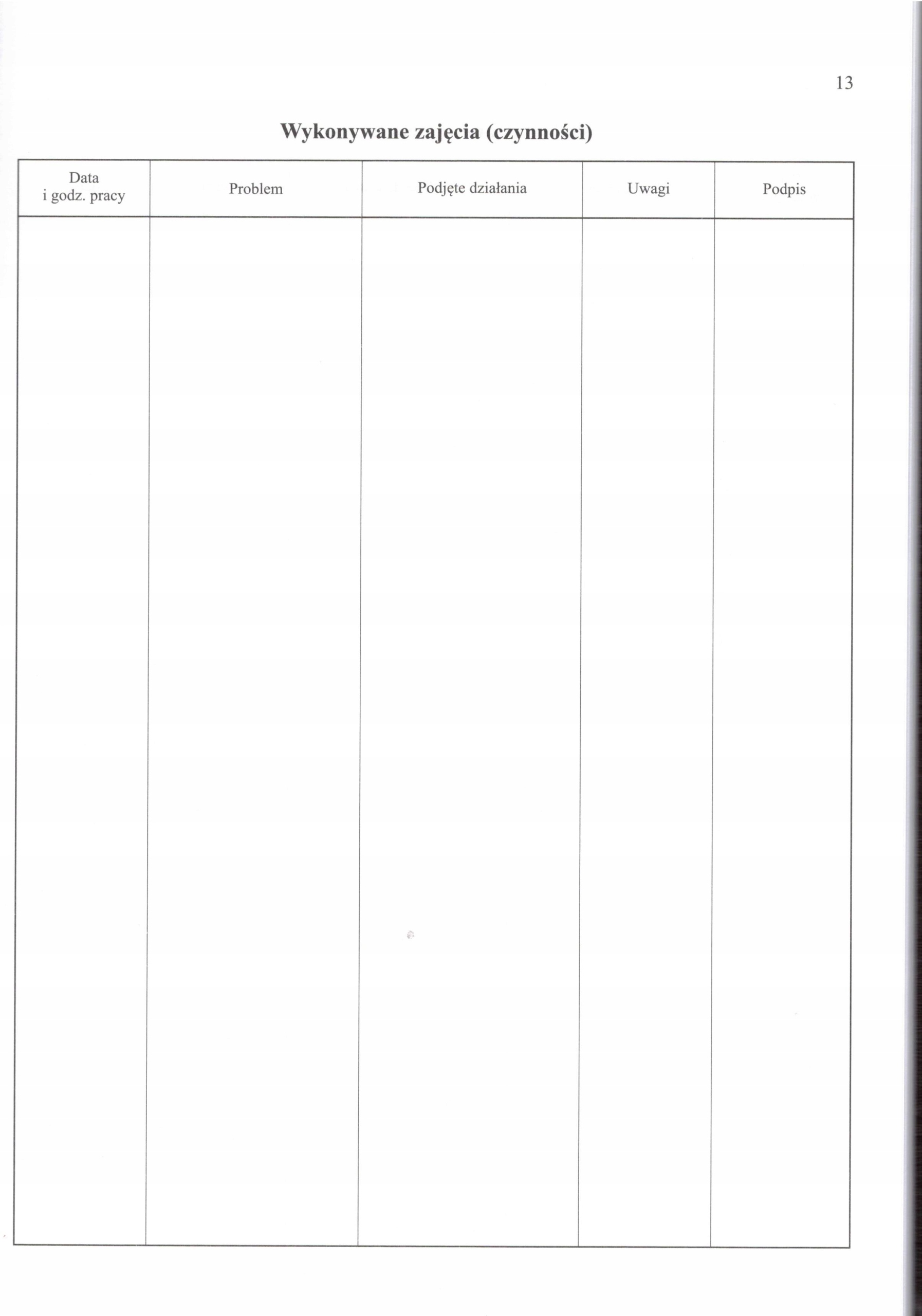 DZIENNIK ZAJĘĆ PEDAGOGA SZKOLNEGO I PSYCHOLOGA Kod producenta DZZPSZiP