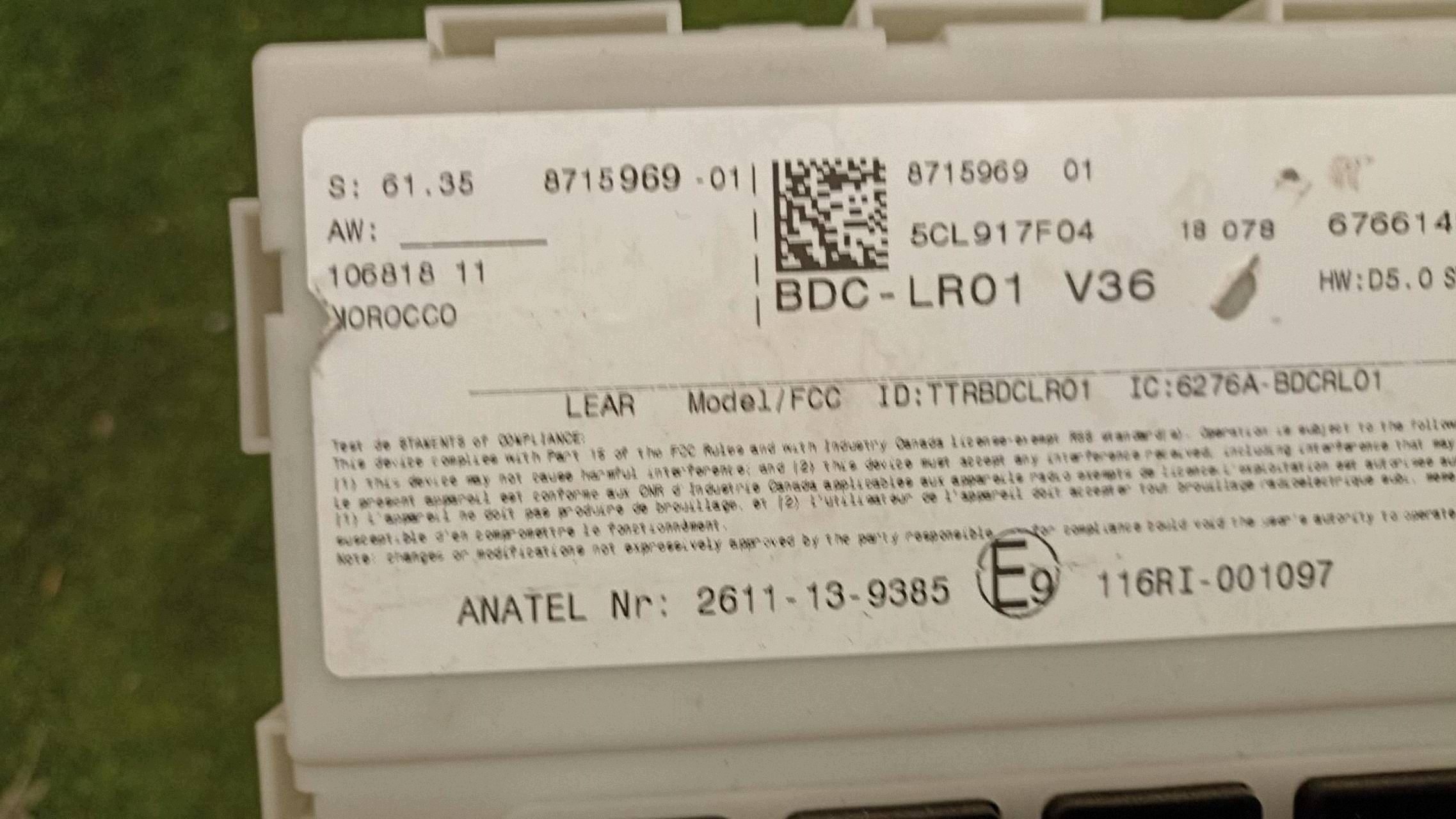 BMW F46 module control unit BDC 8715969