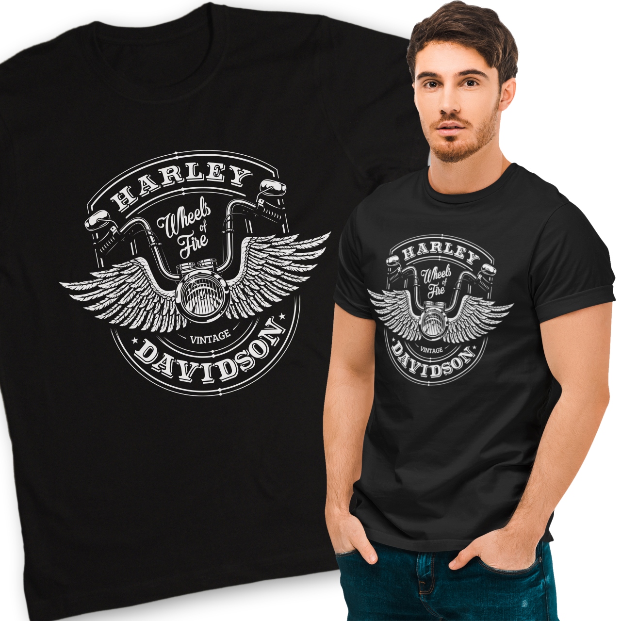 

Koszulka Motocyklowa Harley Davidson Na Motor XXL