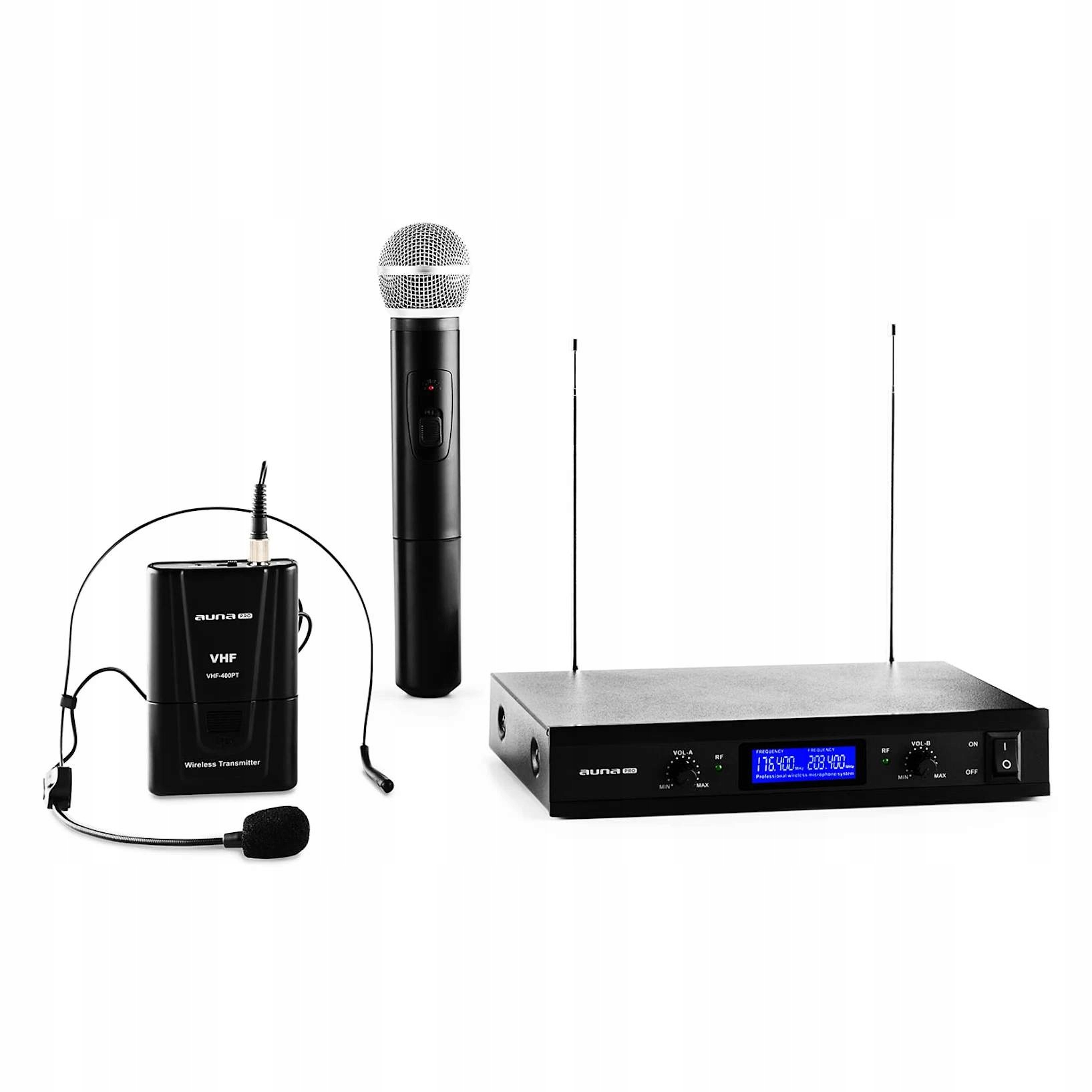 Sada 2 mikrofónov Malone VHF-400 Duo2
