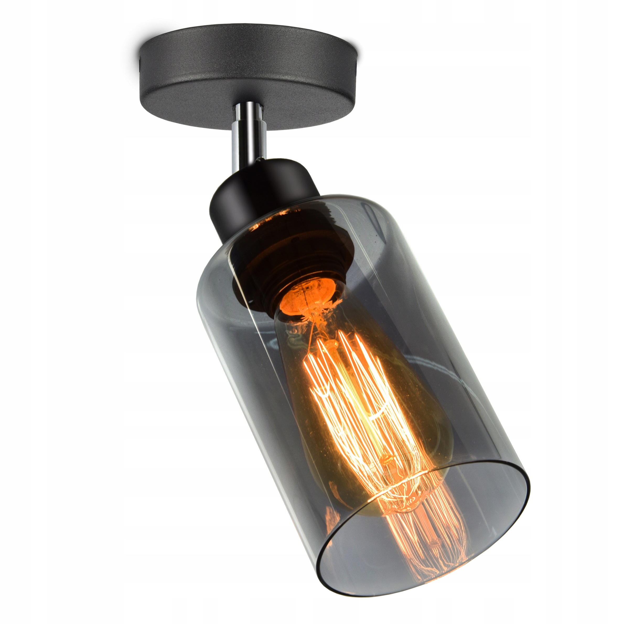 

Lampa Plafon Szklana Tuba Led z regulacją kierunku