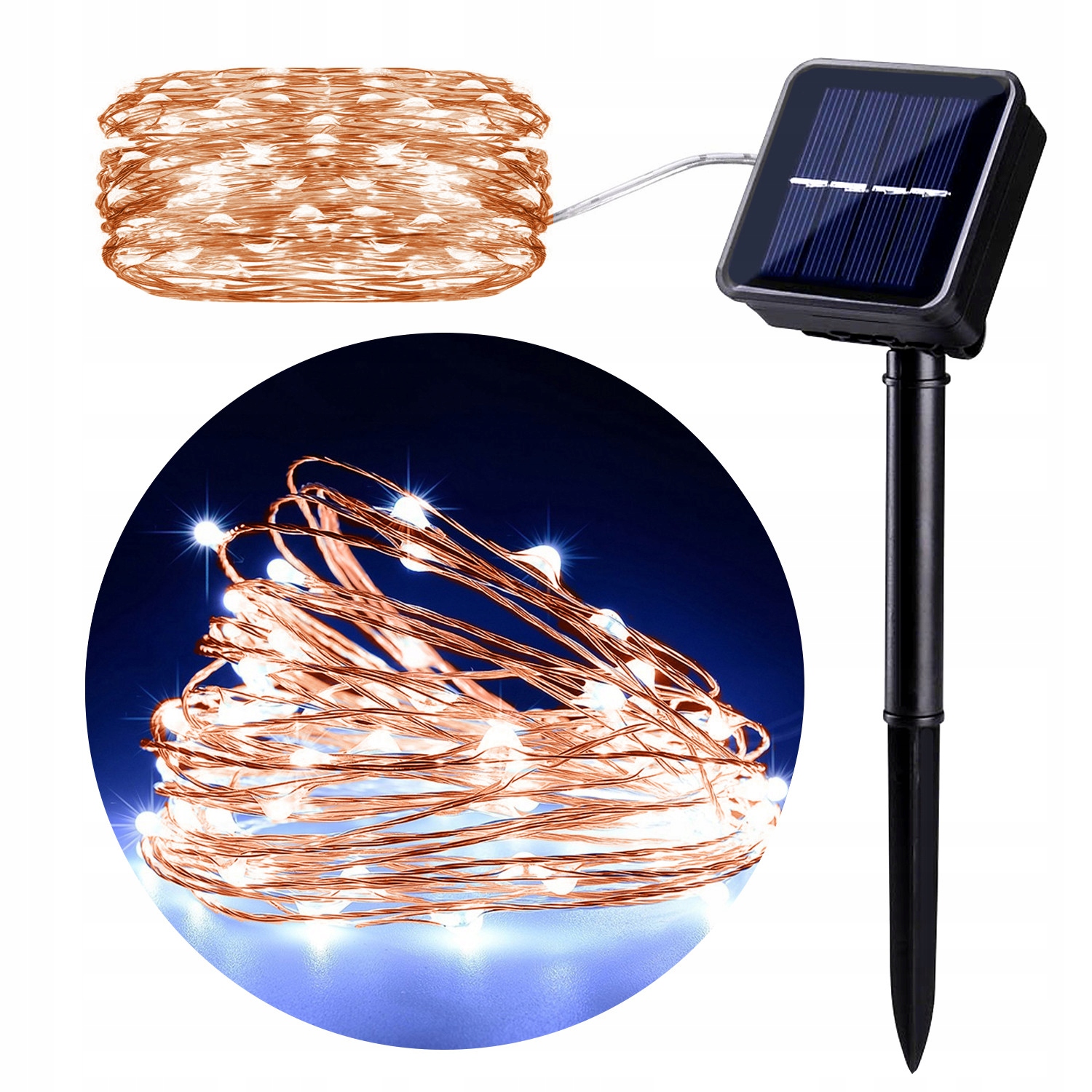 

Solarna lampa ogrodowa ozdobna 100 Led 10m 600mAh