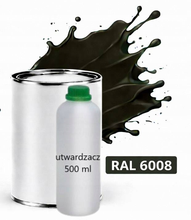 Ral 6008 Polyuretán Akryl 2:1 1 L Tupý Matný Lak Tužidlo Normal 0,5 L