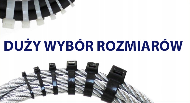 Opaski zaciskowe 4,8 x 370 mm Trytytki 100 szt. Długość 370 mm