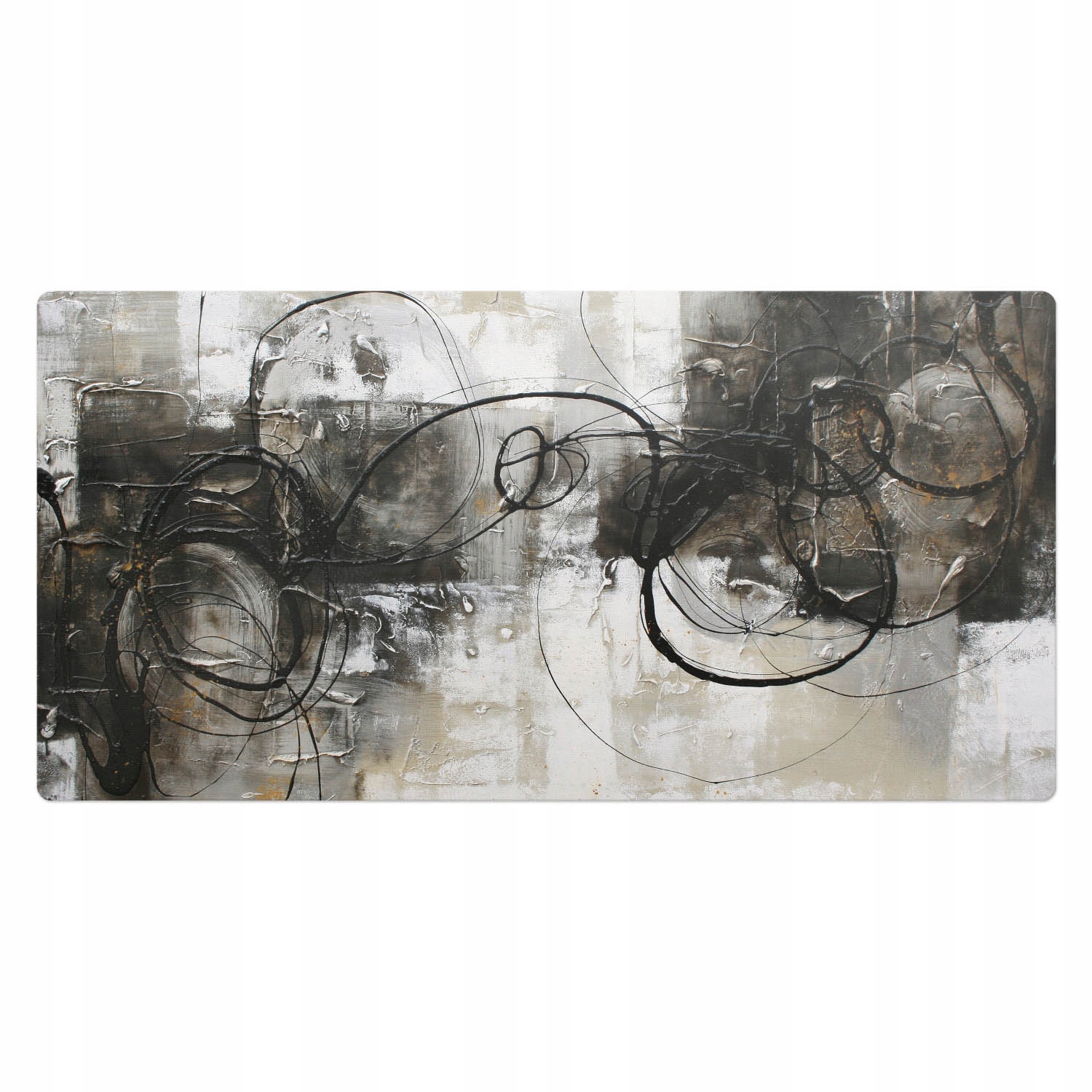 Moderní vinylová podložka pod klávesnici Geometrické vzory linií 100 x 50 cm