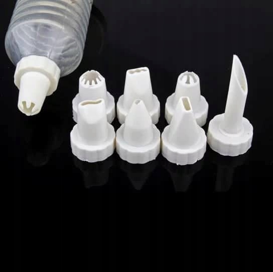 DEKORATOR DO CIAST TORTÓW + 8 KOŃCÓWEK SZPRYCA Marka Riz