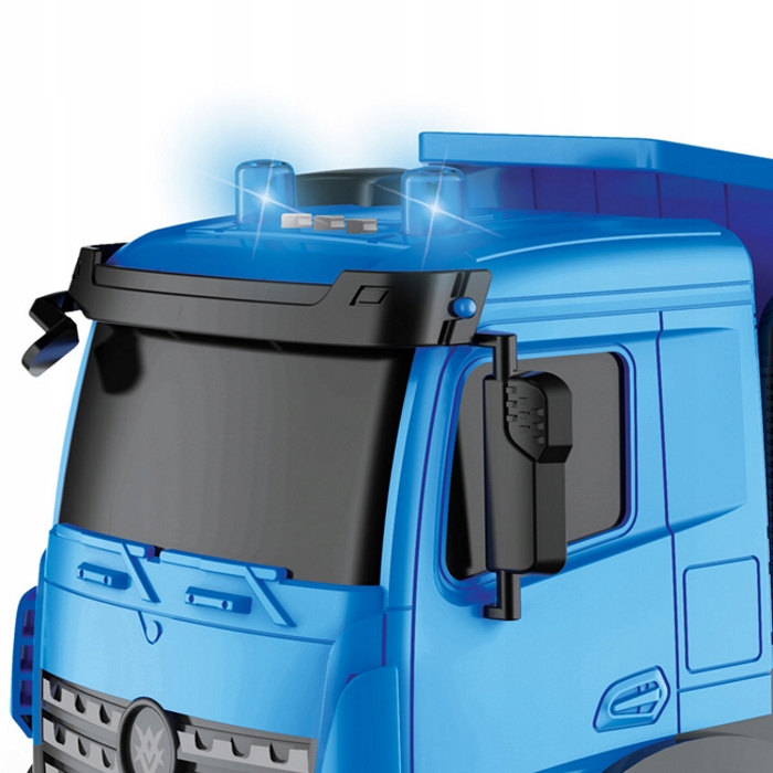 AUTO WYWROTKA NIEBIESKA ŚWIATŁO DŹWIĘKI NAPĘD Model wywrotka