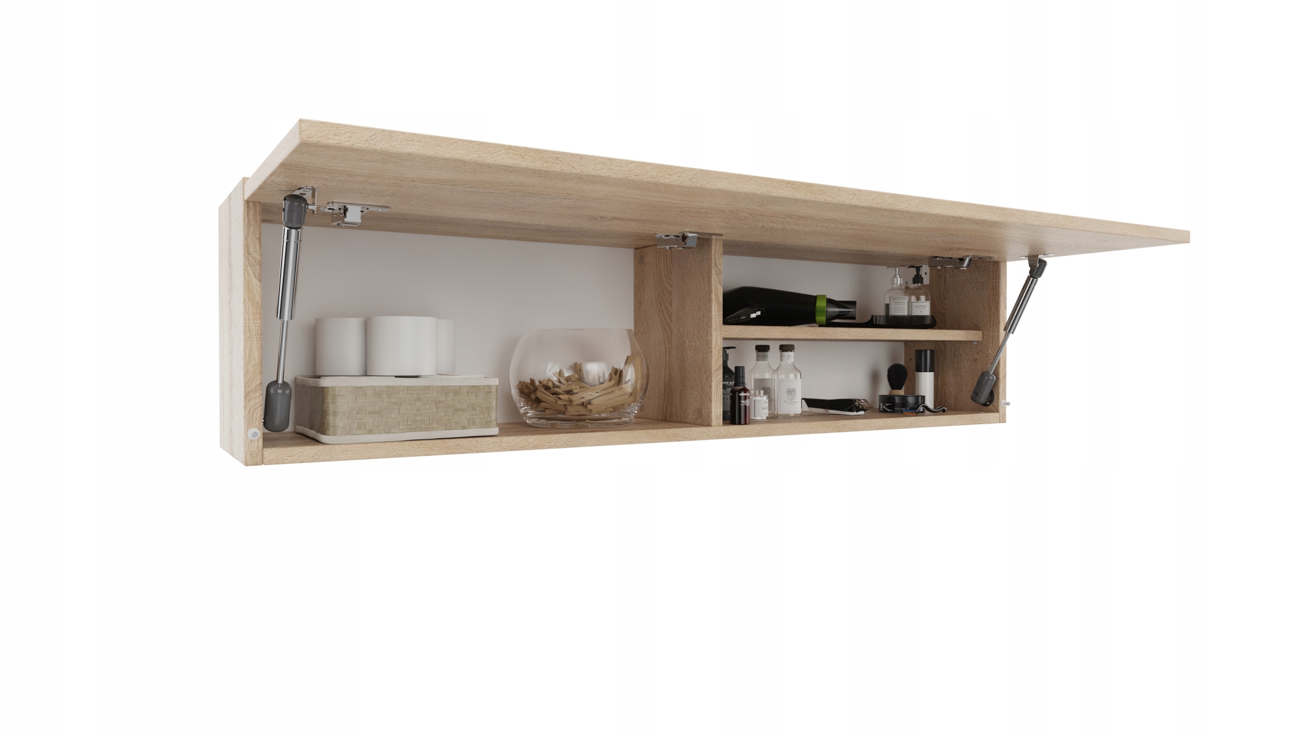 Szafka łazienkowa wisząca 120 cm dąb sonoma Typ wiszące