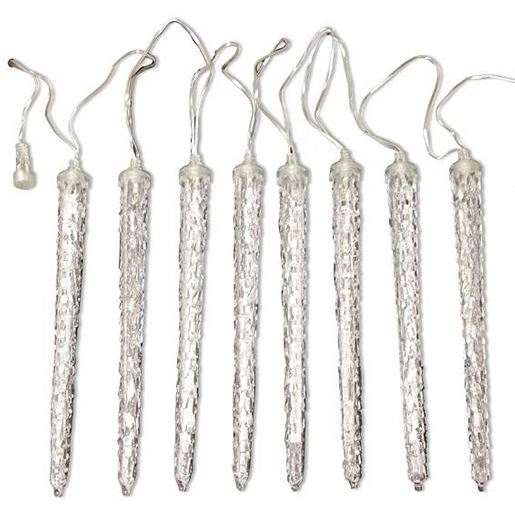 Lampičky Sople Meteory Padající Sníh 30 CM 8 Barev