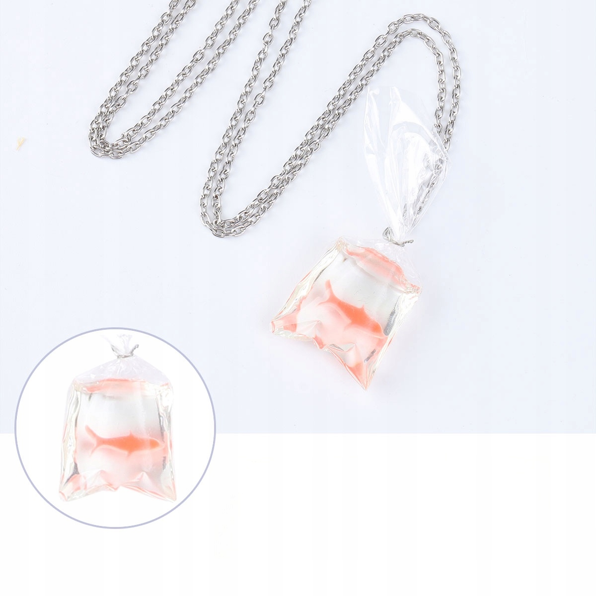 NASZYJNIK TORBA RYBA WISIOREK SZCZĘŚLIWA WODA Materiał inny materiał