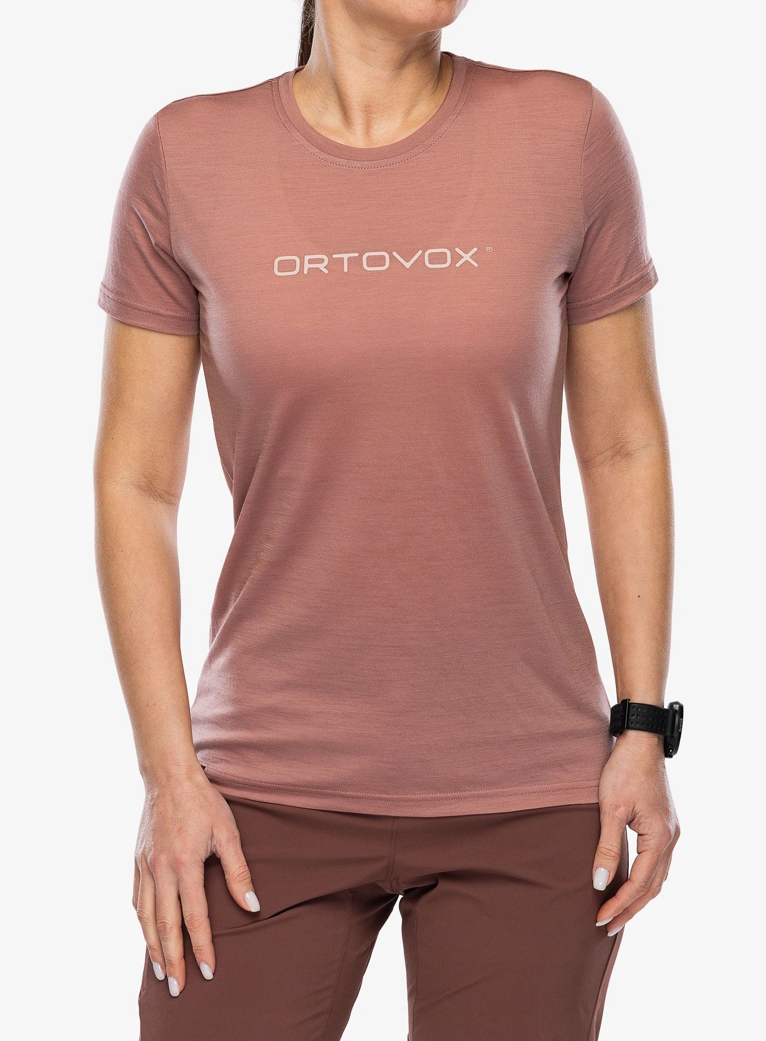 Koszulka merino damska Ortovox 150 Cool Brand Ts dusk rose L