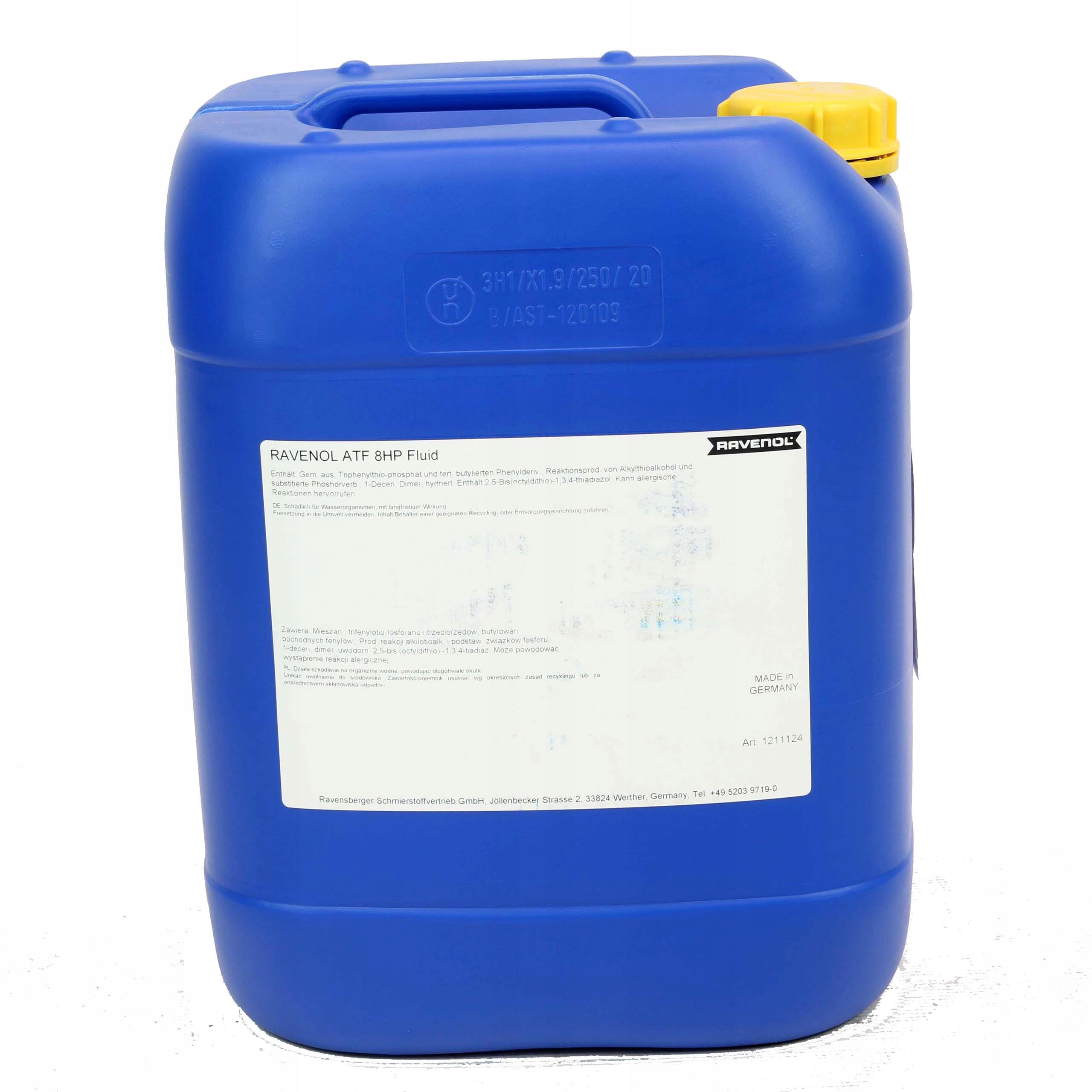 RAVENOL ATF 8 HP FLUID 20L Producent Ravenol