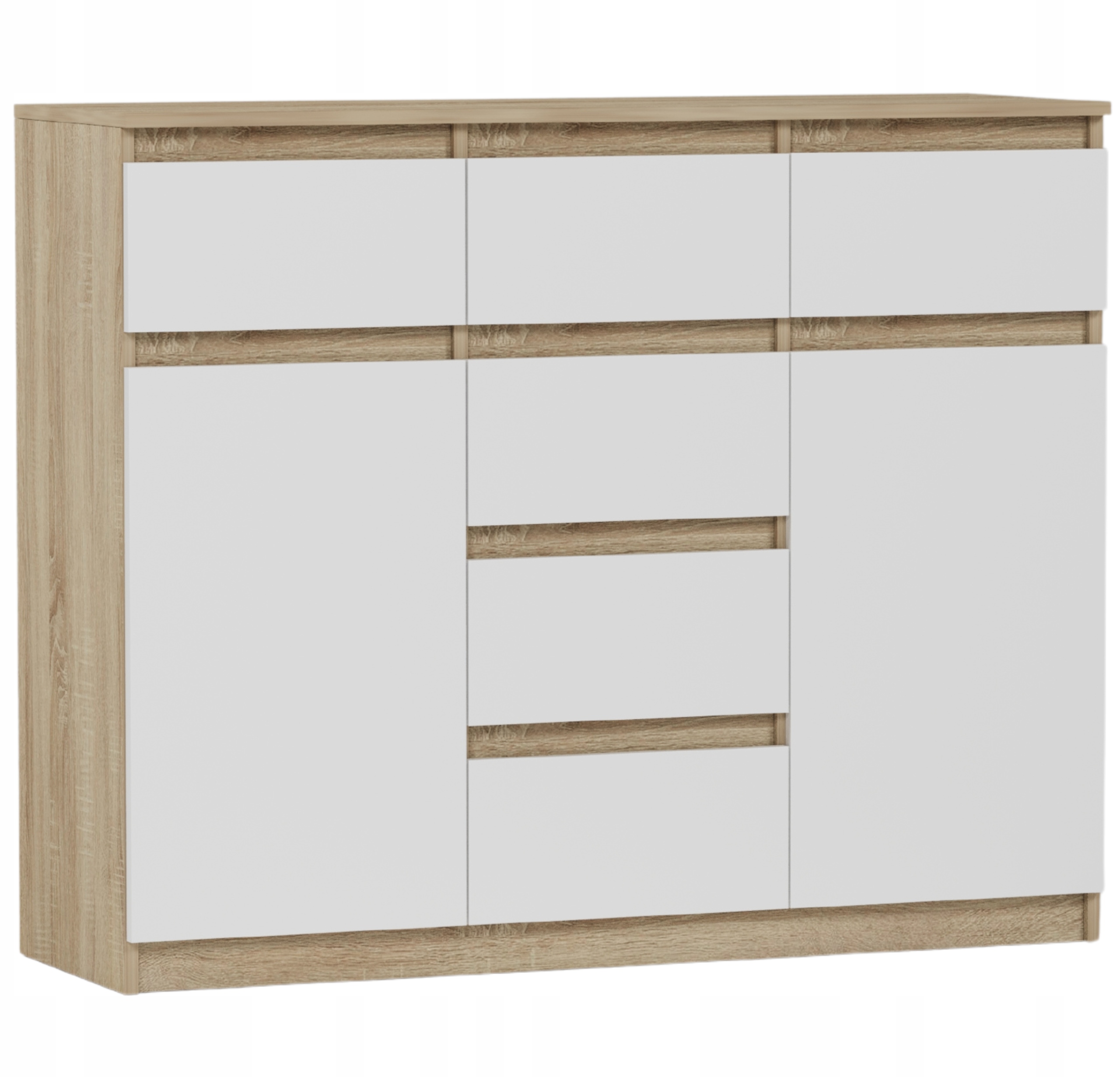 KOMODA 98CM SZAFKA 6 SZUFLAD SONOMA MIX S62D