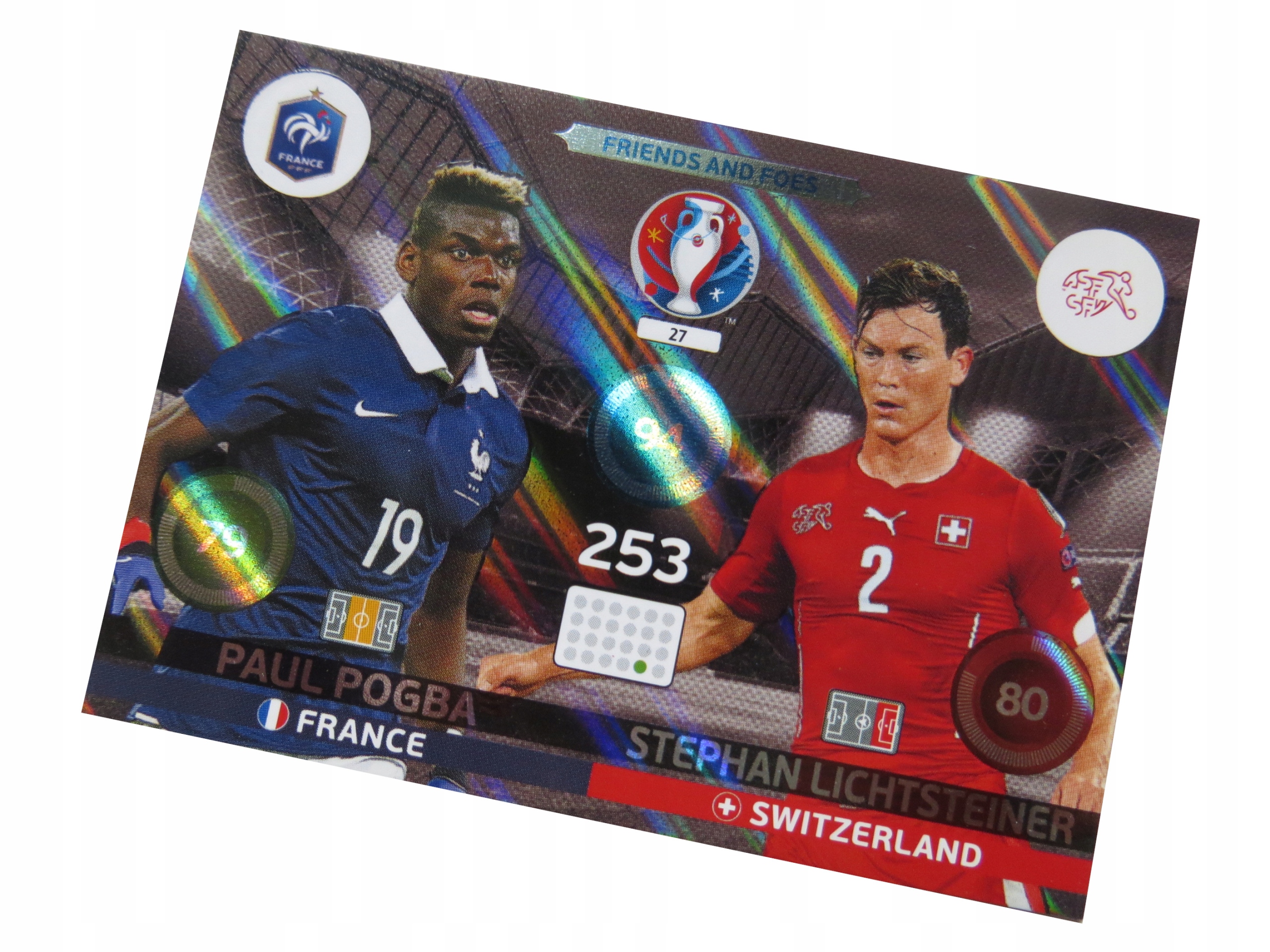 Panini Euro 2016 Karty Piłkarskie Friends And Foes Pogba Lichtsteiner 27
