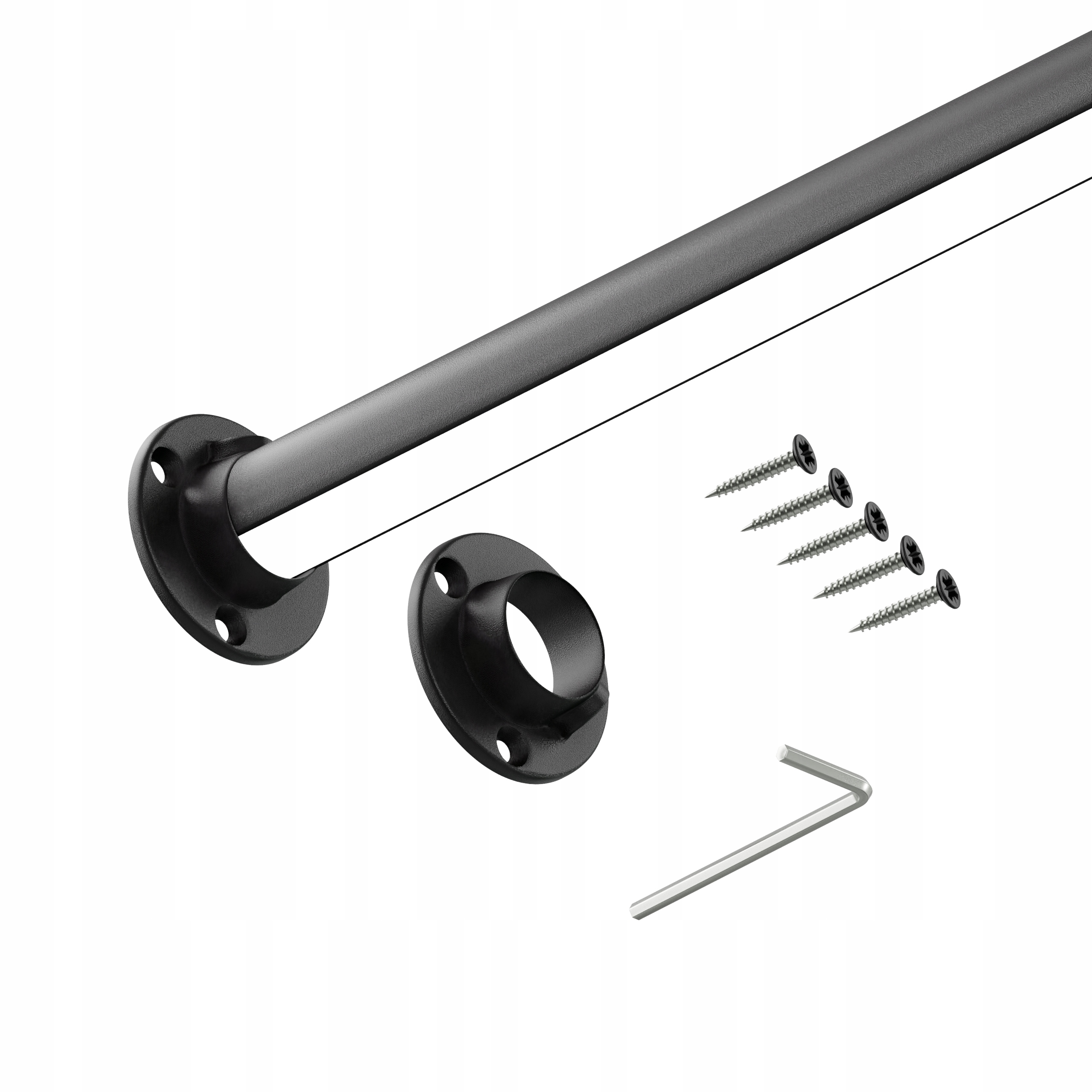 Šatní šatní tyč fi 25 mm Struktura 200 cm Led