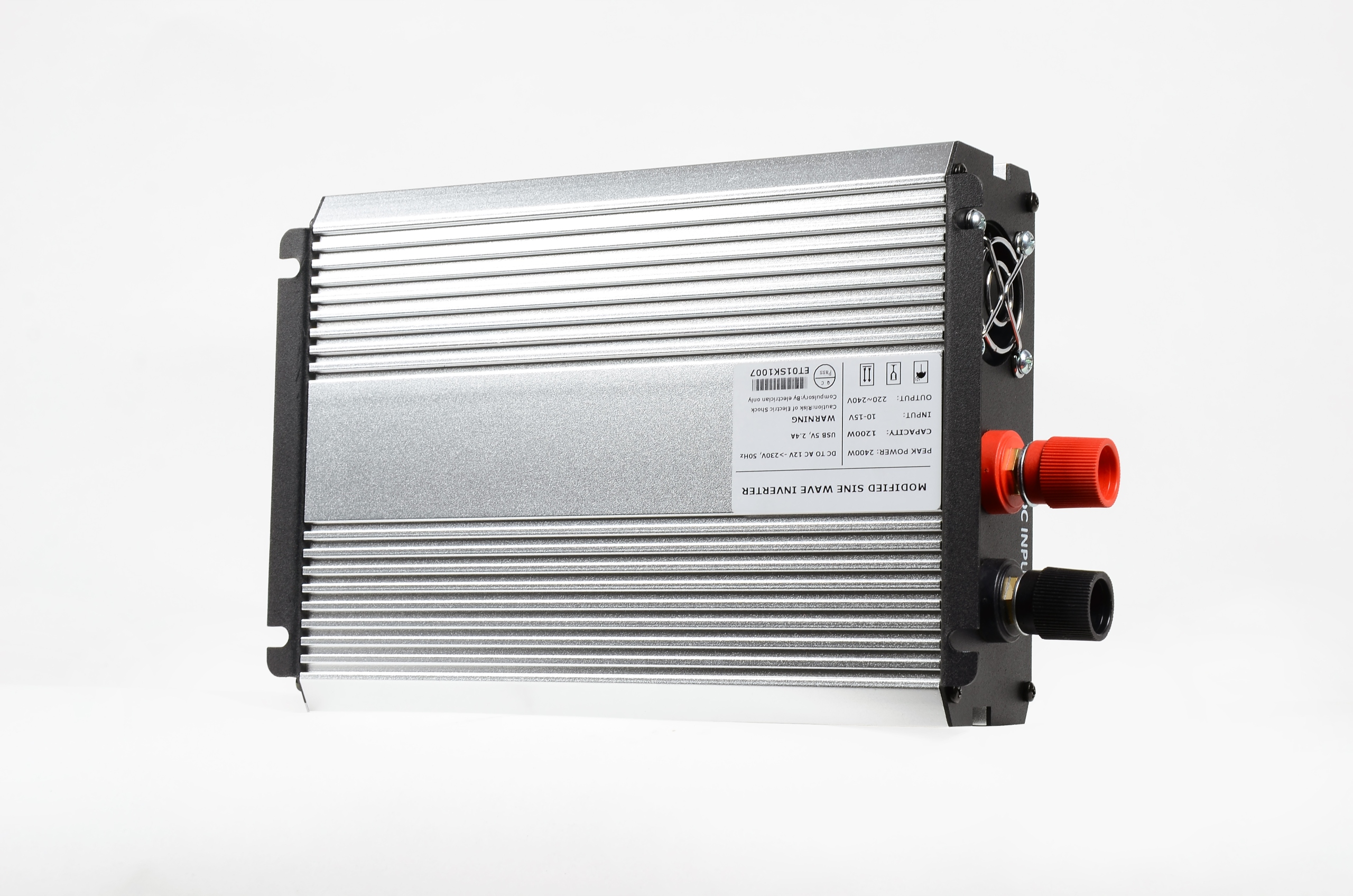 PRZETWORNICA NAPIĘCIA SAMOCHODOWA 2400W (MOC CHWILOWA) INWERTER 12V 230V Napięcie wejściowe 12 V