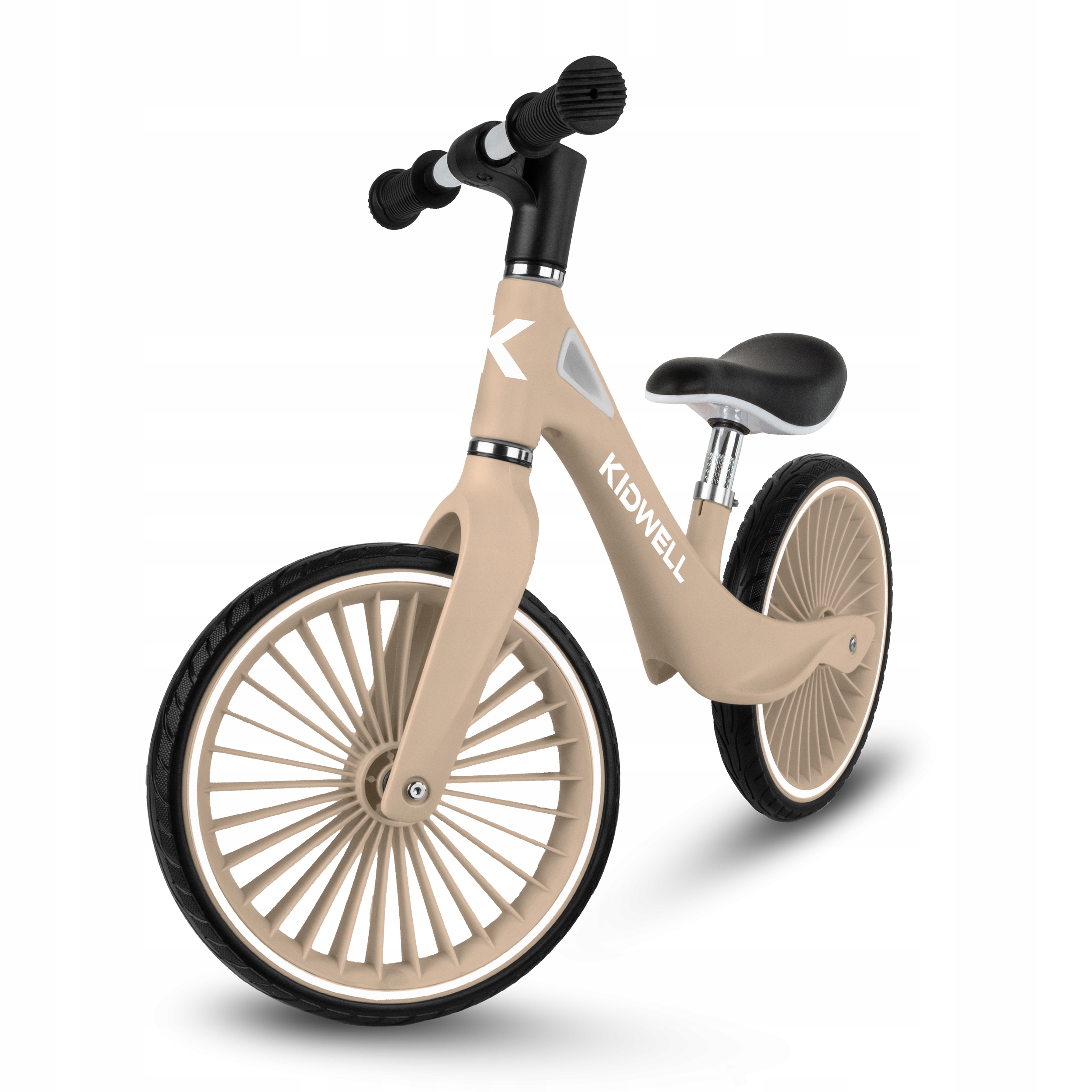 Rowerek Biegowy Nix Kidwell Beige Beżowy Balance Bike koła 12"