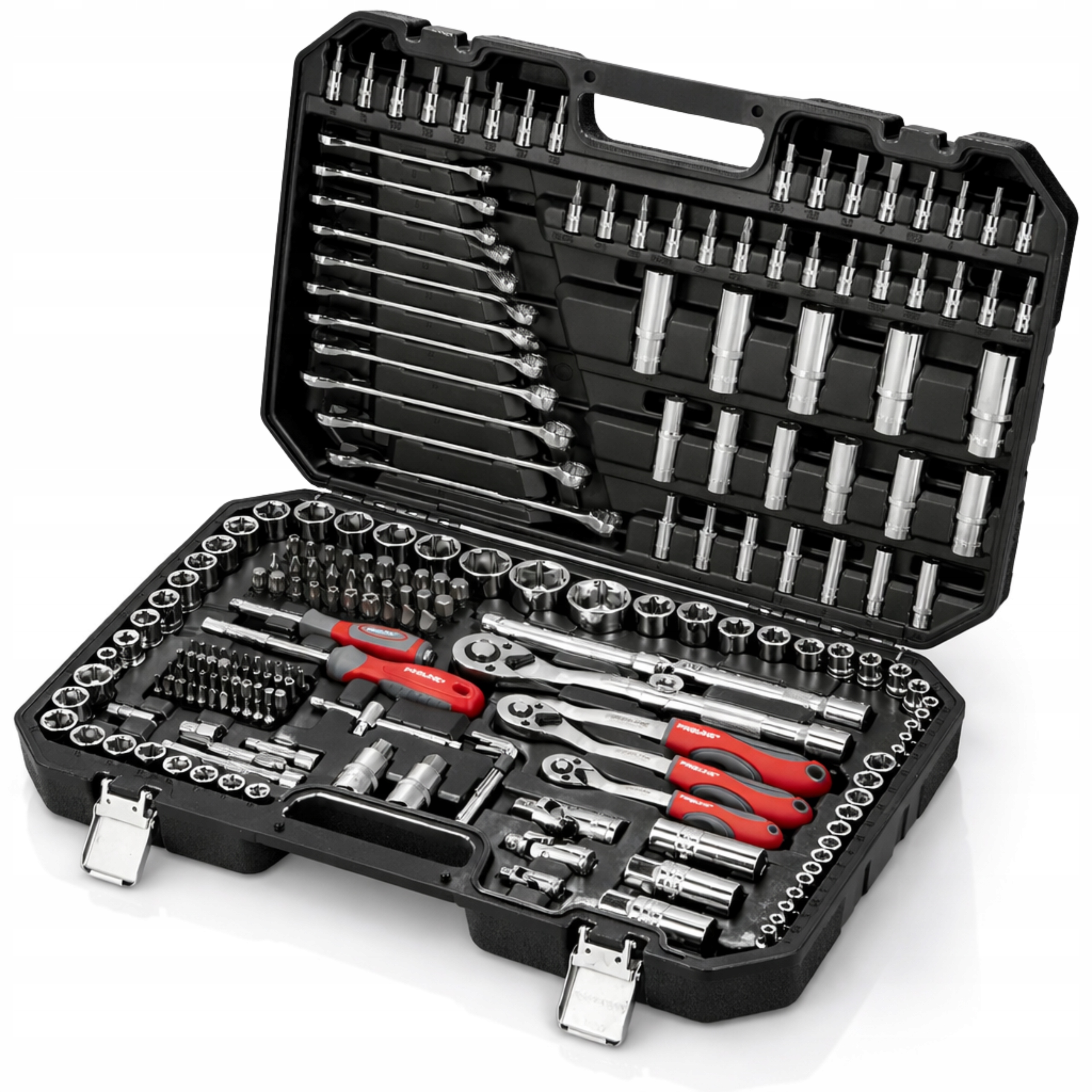 Sada náradia 216 ks CrV 1/4", 3/8", 1/2" kľúče račne Torx Hex