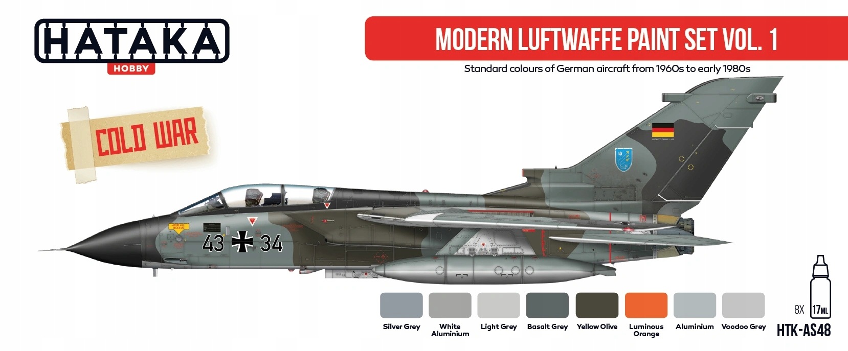 Sada barev Modern Luftwaffe vol. 1 8x17 ml Hataka AS48