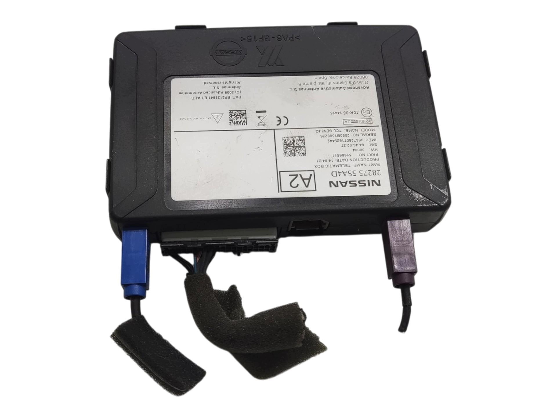 module control unit BLUETOOTH NISSAN E-NV200 2014-2021 28275-5SA4D