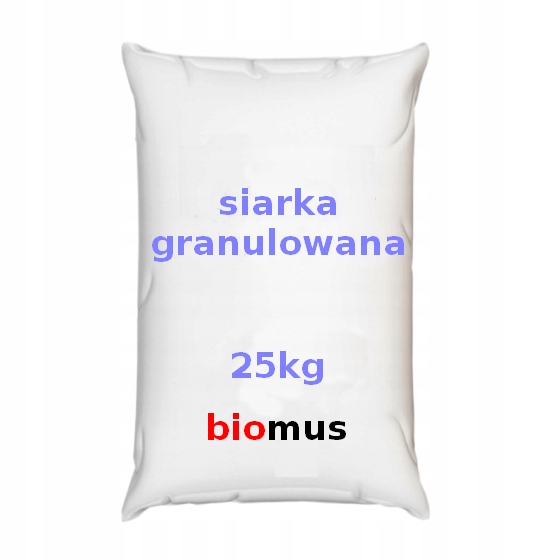 

Siarka granulowana. Czysta 99,9% worek 25kg