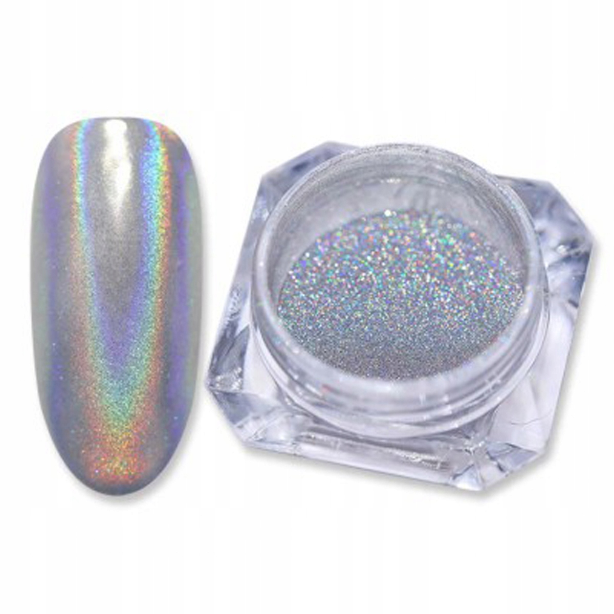 

Pyłek Holo Silver efekt holograficzny do zdobień