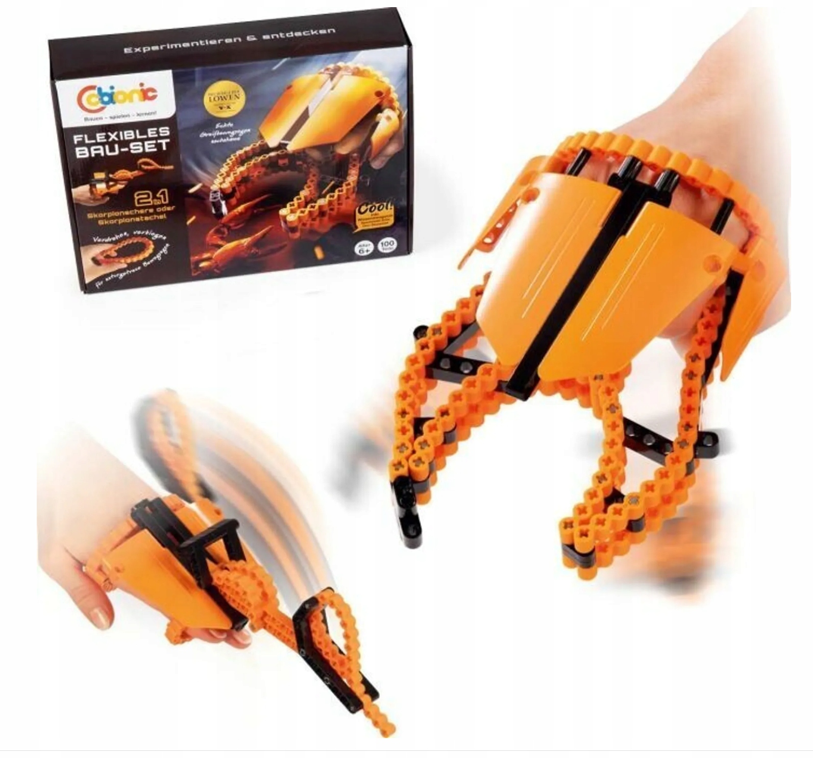 Zestaw Konstrukcyjny elastycznych klocków CBionic Skorpion