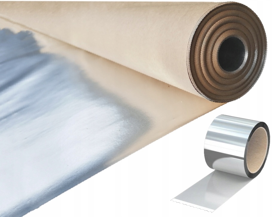 FOLIA ALUMINIOWA DO SAUNY 15M2 + TAŚMA 50MB ZESTAW IZOLACJA DO SAUNY