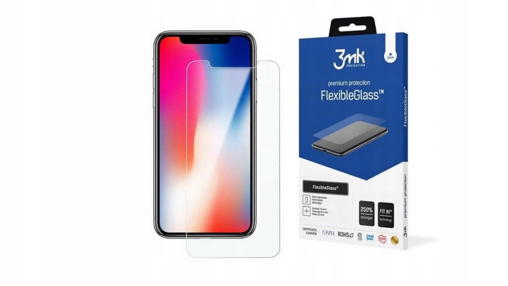 

Szkło Hybrydowe 3MK do Iphone X / Iphone Xs