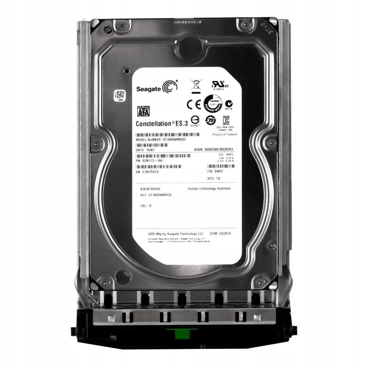 Fujitsu A3C40169410 1TB 7.2K 128MB Sata III 3.5'' ST1000NM0033