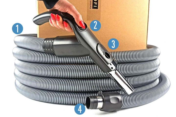 Odkurzacz CENTRALNY PROFI 40.1 ZESTAW P30R ON/OFF + MOP WĄŻ PLASTIFLEX 9M Kod producenta 40.1 PRO