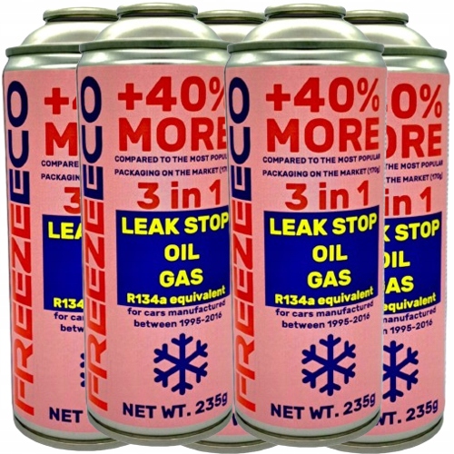 GAZ DO NABICIA KLIMATYZACJI samochodowej AC nabój Clima Fix R134A 400ml x5