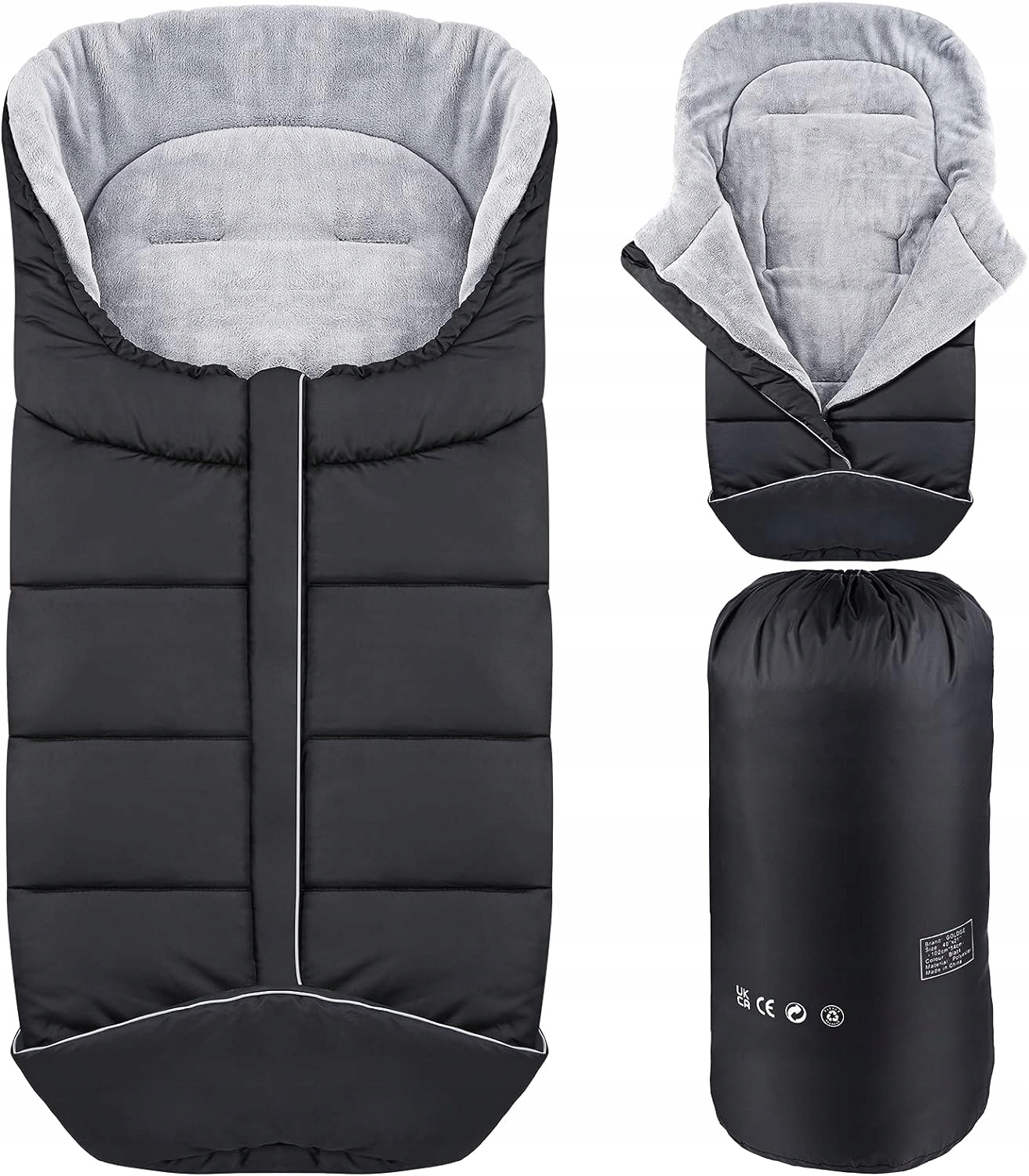 ŚPIWOREK DZIECIĘCY DO WÓZKA GONDOLI FOTELIKA NA SANKI OCIEPLANY DLA DZIECI