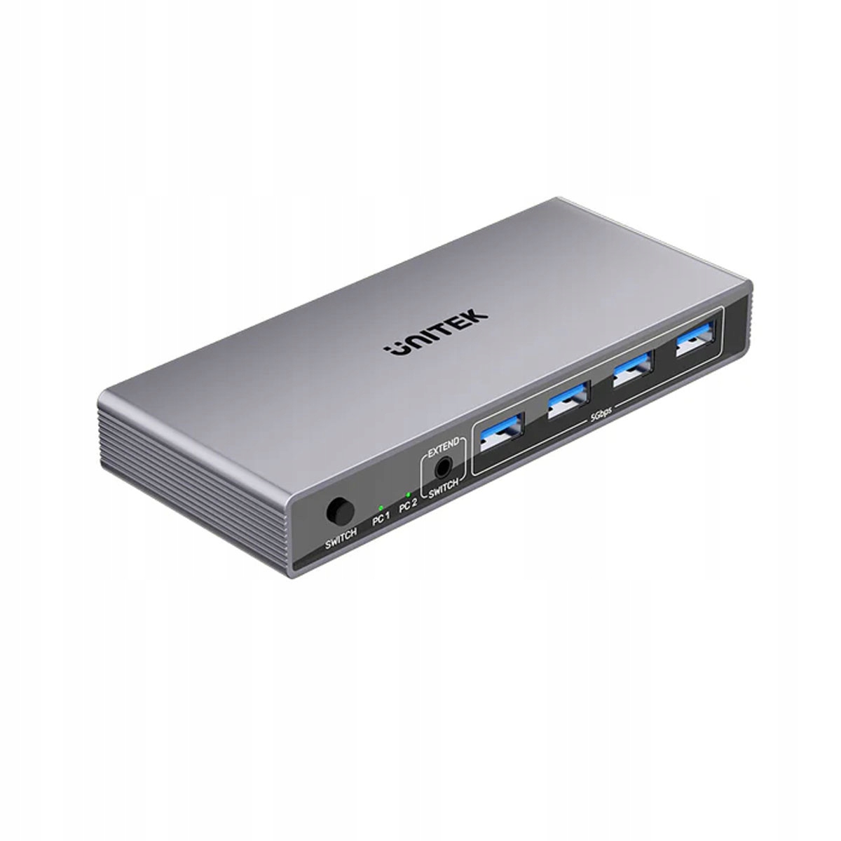 Unitek Prepínač Kvm 2 Porty DisplayPort 8K 4x USB3 Plug and Play ľahký