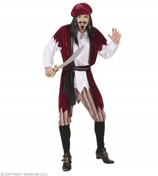 Kostým Piráta Jack Sparrow Pirát Z Karibiku M