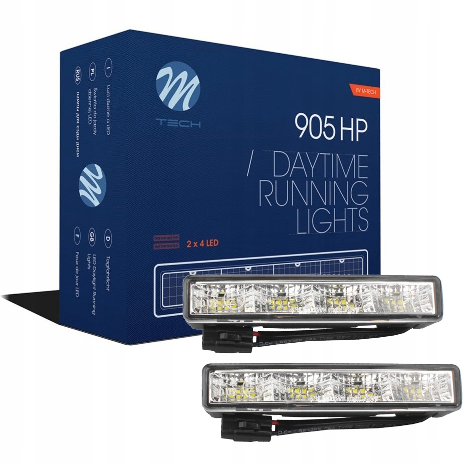 LD905 - ДЕННІ ХОДОВІ ВОГНІ ПРЯМІ DRL ЗАТВЕРДЖЕННЯ LED 12V / 24V