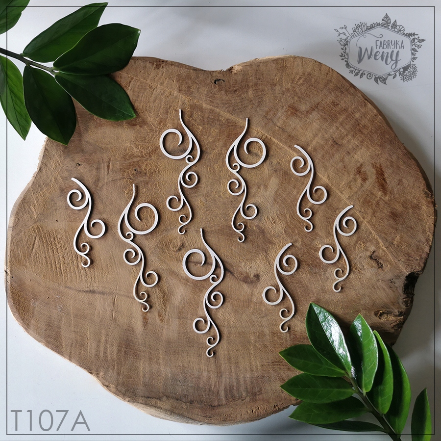 Tekturka T107A Zakręcone Zawijasy midi